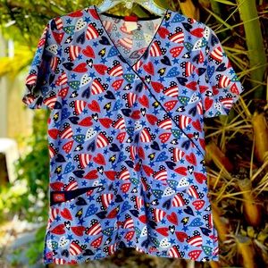Dickies Americana scrub top